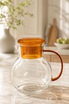 Jarra em vidro borossilicato com detalhe ambar 1200ml