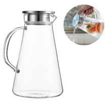Jarra Em Vidro Borossilicato Resistente Com Tampa Inox 1,8 L