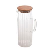 Jarra Em Vidro Com Tampa Em Bambu 1,1 L Wolff