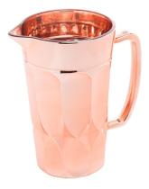 Jarra em Vidro Sodo-cálcico Bon Gourmet Linha Curves Rose Metalizado 1 L