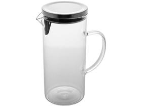 Jarra em vidro Wolff 1,4 litro com tampa de Inox: Frescor e design à mesa Jarra em vidro Wolff 1,4 litro com tampa de Inox: Frescor e design à mesa
