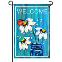 Jarra Garden Flag Anley Premium Spring Summer Daisy 45x32cm