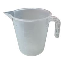 Jarra graduada de plástico (pp) com alça 500ml 10x11,5x14cm