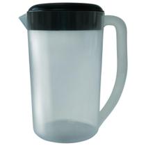 Jarra Grande Para Suco e Agua de Geladeira 4 Litros 4L Transparente Com Tampa Colorida BPA Free Merconplas