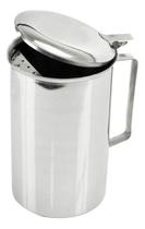Jarra Inox 2L Com Tampa Para Água Caldo De Cana Suco Refresco Buffet Festa Jantar