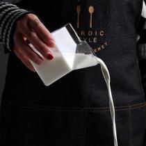 Jarra Jarrinha Milk Estilo Casinha 350ml Vidro Borosilicato