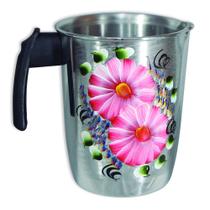 Jarra Leite Suco Bebidas Alumínio 2L Pintada a Mão Retro Jarra Leite Suco Bebidas Alumínio 2L Pintada a Mão Retro