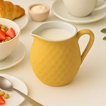 Jarra Leiteira Cremeira Porcelana Rattan 260ml Bege Elegante Jarra Leiteira Cremeira Porcelana Rattan 260ml Bege Elegante