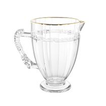 Jarra Lyor Imperial de Cristal com Fio de Ouro 1,3L