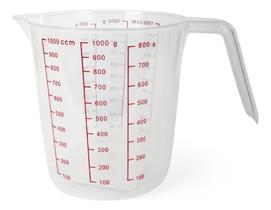 Jarra Medidora 1000ml Plástico Para Cozinha Medição Exata