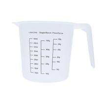 Jarra Medidora 500ml Plástico C/ Alça Transparente Graduada Jarra Medidora 500ml Plástico C/ Alça Transparente Graduada