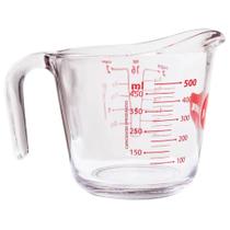 Jarra Medidora De Vidro 500ml Marinex Jarro De Medição Com Alça E Bico Direcionador Jarra Medidora De Vidro 500ml Marinex Jarro De Medição Com Alça E Bico Direcionador