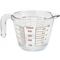 Jarra medidora em vidro resistente com alça 500 ml receitas Jarra medidora em vidro resistente com alça 500 ml receitas