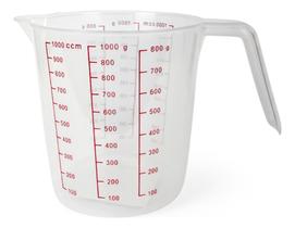 Jarra Medidora Plástico 1000ml Cozinha Medição Precisa Plus