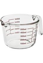 Jarra Medidora Vidro 500ml com bico - Copo Medidas Cozinha - Allmix