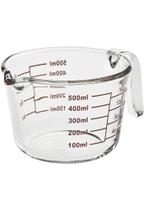 Jarra Medidora Vidro 500ml com bico - Copo Medidas Cozinha