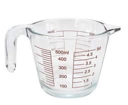 jarra medidora vidro 500ml copo medida receitas