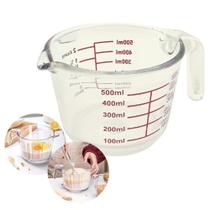Jarra Medidora Vidro Dosadora Temperado Cozinha 500ml Transparente - CASAMBIENTE Jarra Medidora Vidro Dosadora Temperado Cozinha 500ml Transparente - CASAMBIENTE