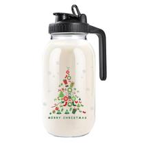 Jarra NIJIALGEXPY Frasco de vidro de 1,9 L com tampa