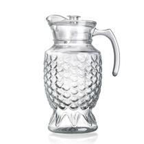 Jarra Ocean Vidro Desenhado Luxo com Tampa 1800ml - Lehaví Jarra Ocean Vidro Desenhado Luxo com Tampa 1800ml - Lehaví