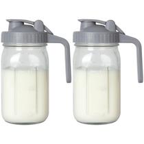 Jarra OneDream 950 ml Pacote com 2 unidades à prova de vazamento em vidro Jarra OneDream 950 ml Pacote com 2 unidades à prova de vazamento em vidro