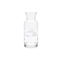 Jarra Para Agua 1,260ml Vidro Litografado 25cm Frases:Agua Jarra Para Agua 1,260ml Vidro Litografado 25cm Frases:Agua