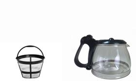 Jarra para Cafeteira Mondial Pratic 17 Cafés / NC-25 Preta com Filtro Permanente Jarra para Cafeteira Mondial Pratic 17 Cafés / NC-25 Preta com Filtro Permanente