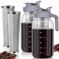 Jarra para Cold Brew JunVpic 1,9 L de vidro, kit com 2 unidades Jarra para Cold Brew JunVpic 1,9 L de vidro, kit com 2 unidades