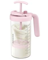 Jarra para misturar WEMOH 950 ml de vidro borossilicato rosa Jarra para misturar WEMOH 950 ml de vidro borossilicato rosa