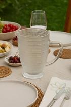Jarra Pérola de Vidro Incolor 1370ml Elegante e Resistente para Água, Sucos e Mesa Posta Jarra Pérola de Vidro Incolor 1370ml Elegante e Resistente para Água, Sucos e Mesa Posta