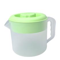 JARRA PLÁSTICA GRADUADA 1L COM TAMPA 18,5x13x12CM COR VERDE JARRA DE SERVIR BEBIDAS