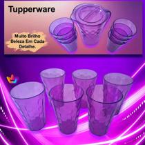 Jarra Prisma 2 litros de Policarbonato com 4 copos Tupperware