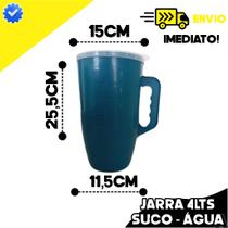 Jarra Redonda para Sucos e Bebidas - 4 LITROS Extra Grande CORES Jarra Redonda para Sucos e Bebidas - 4 LITROS Extra Grande CORES