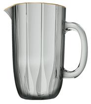 Jarra Refinatto Cristal borda dourada Fumê 1,3L -L Hermitage