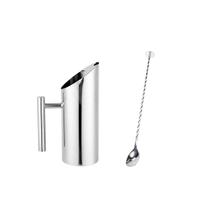 Jarra Suco Agua 1L e Colher Bailarina Inox Bar Bartender