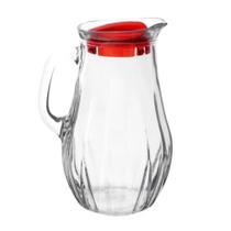 Jarra suco drink servir anatalya com tampa acrilica vermelha - 091849