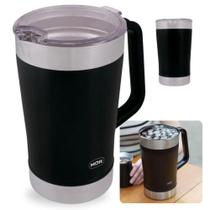 Jarra Termica 1,9l Aco Inox com Tampa Preta Jug Mor Parede Dupla
