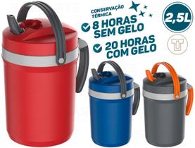 Jarra Térmica 2,5 Litros Fliptop P/ Chá Café Tereré Termolar