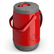 Jarra Térmica com Alça Dupla 2,5 Litros com Bico para Chimarrão Chá Café Vermelha