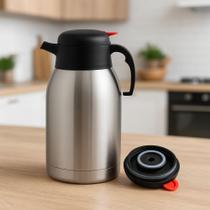 Jarra Térmica De Inox 1,5L Pulsador Café Chá Suco Resistente