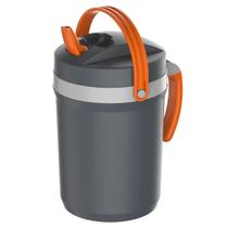 Jarra Térmica Fliptop Cinza com Laranja 2.5L Suco Termolar