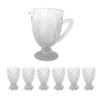 Jarra Tropical Garden Com Taças Pineapple Jogo 7 Peças - Lyor Jarra Tropical Garden Com Taças Pineapple Jogo 7 Peças - Lyor