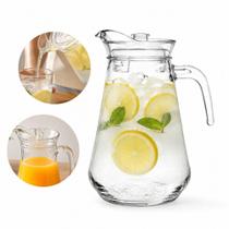 Jarra vidro 1,5l grande vintage 1500ml suco agua tampa elegante mesa posta bebidas cozinha Jarra vidro 1,5l grande vintage 1500ml suco agua tampa elegante mesa posta bebidas cozinha