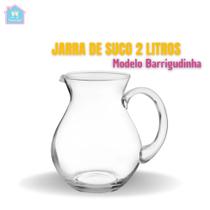 Jarra Vidro " Barrigudinha" 2 litros - LUVIDARTE