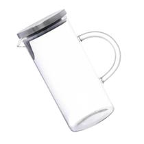 Jarra Vidro Borossilicato 1 Litro Tampa Inox Mirage Prateado Jarra Vidro Borossilicato 1 Litro Tampa Inox Mirage Prateado