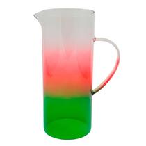 Jarra Vidro Borossilicato Palm Srings Vermelho Degrade 1,2L