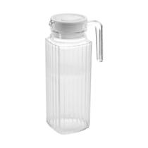 Jarra Vidro Com Tampa De Plástico Branca 1 Litro Suco Água Jarra Vidro Com Tampa De Plástico Branca 1 Litro Suco Água