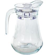 Jarra Vidro Lisa Drink Sucos Tampa Acrílico 1,5 Nowra Wincy