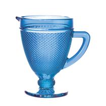 Jarra vidro sodo-calcico bico de jaca azul 1l