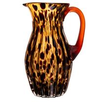Jarra Wolff Italy de Vidro Leopardo 17,5cm x 13,5cm x 25,5cm